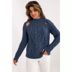 Sweter Damski Model BA-SW-1560.19 Dark Blue - Badu