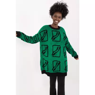 Sweter Damski Model BA-SW-0277.02 Green - Badu