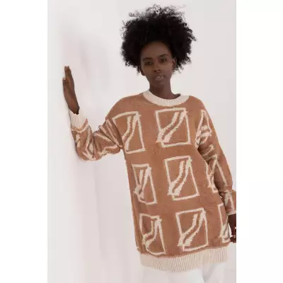 Sweter Damski Model BA-SW-0277.02 Camel - Badu