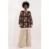 Sweter Damski Model BA-SW-0277.02 Dark Brown - Badu