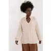 Sweter Damski Model BA-SW-0617.04 Beige - Badu