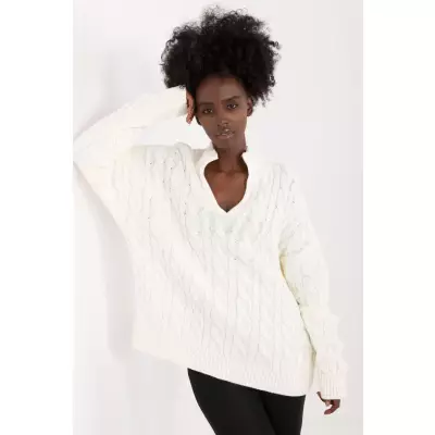 Sweter Damski Model BA-SW-0617.04 Ecru - Badu