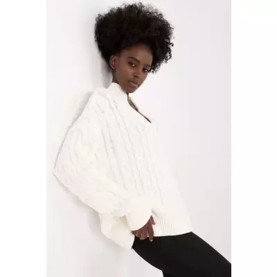 Sweter Damski Model BA-SW-0617.04 Ecru - Badu