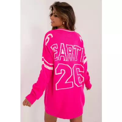 Sweter Damski Model BA-SW-0558.28 Fluo Pink - Badu