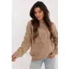 Sweter Damski Model AT-SW-2361.61 Dark Beige - AT