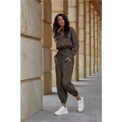 Kombinezon Model Farah KHK KMB0007 Khaki - Roco Fashion