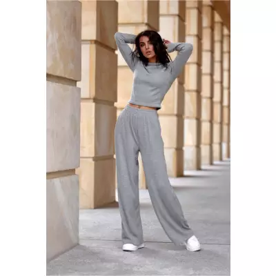 Bluzka Model Darby SZA BLU0188 Grey - Roco Fashion