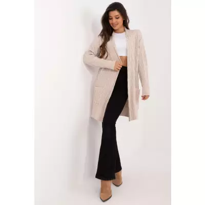 Sweter Kardigan Model AT-SW-2366.61 Beige - AT