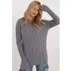 Sweter Damski Model AT-SW-2343.88 Dark Grey - AT