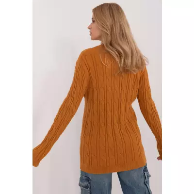 Sweter Damski Model AT-SW-2343.88 Dark Yellow - AT