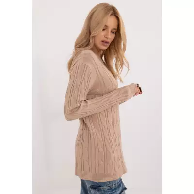 Sweter Damski Model AT-SW-2343.88 Camel - AT