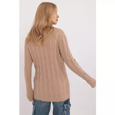 Sweter Damski Model AT-SW-2343.88 Camel - AT