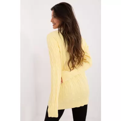 Sweter Damski Model AT-SW-2343.88 Light Yellow - AT