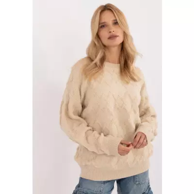 Sweter Damski Model AT-SW-2361.61 Light Beige - AT