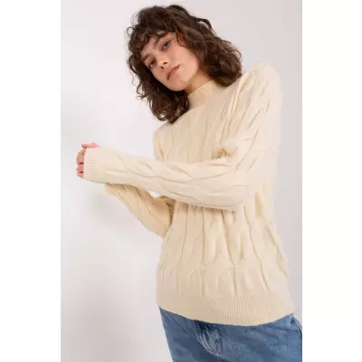 Sweter Damski Model AT-SW-2235.00P Light Beige - AT