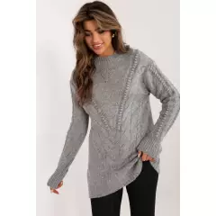 Sweter Damski Model BA-SW-0574.44 Grey - Badu