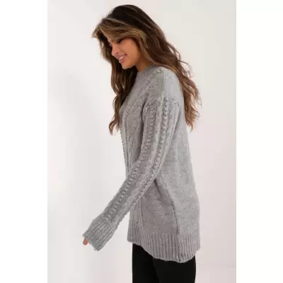 Sweter Damski Model BA-SW-0574.44 Grey - Badu