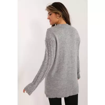 Sweter Damski Model BA-SW-0574.44 Grey - Badu