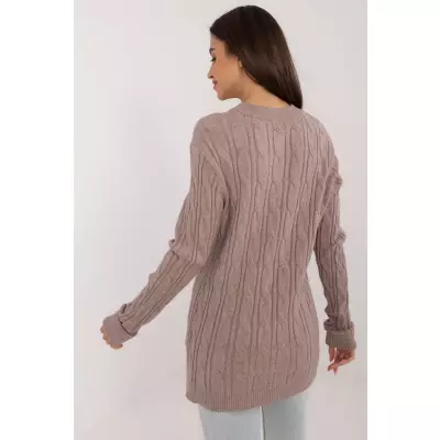 Sweter Damski Model AT-SW-2343.88 Dark Beige - AT