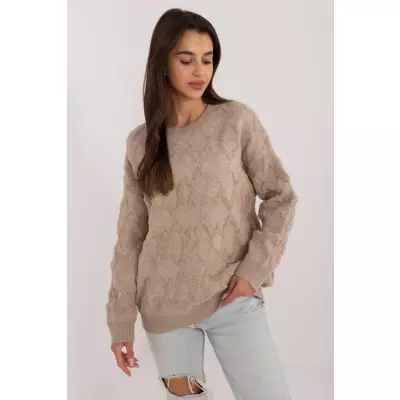 Sweter Damski Model AT-SW-2361.61 Beige - AT