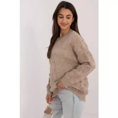 Sweter Damski Model AT-SW-2361.61 Beige - AT