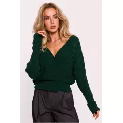 Sweter Damski Model MOE809 Green - Moe