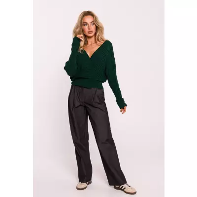 Sweter Damski Model MOE809 Green - Moe