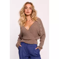 Sweter Damski Model MOE809 Cappuccino - Moe