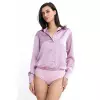 Satynowa koszula body K80 Pink - Nife