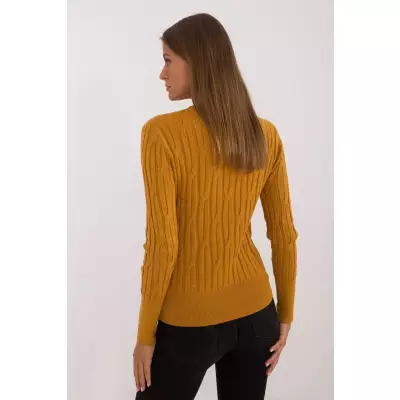 Sweter Damski Model AT-SW-2338-2.00 Dark Yellow - AT