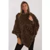 Sweter Ponczo Model AT-PN-2347.88 Dark Brown - AT