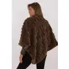 Sweter Ponczo Model AT-PN-2347.88 Dark Brown - AT