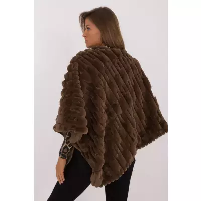 Sweter Ponczo Model AT-PN-2347.88 Dark Brown - AT