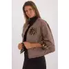 Kurtka Damska Model DHJ-KR-A8357.50 Dark Beige - Italy Moda