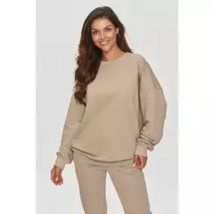 Bluza Damska Model M859 Light Beige - Makadamia