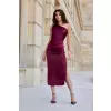 Sukienka Model Celine BOR SUK0411 Bordo - Roco Fashion