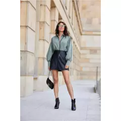 Koszula Damska Model Lia KHK BLU0189 Khaki - Roco Fashion