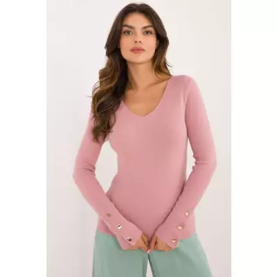 Sweter Damski Model AT-SW-2334.49 Dark Pink - AT