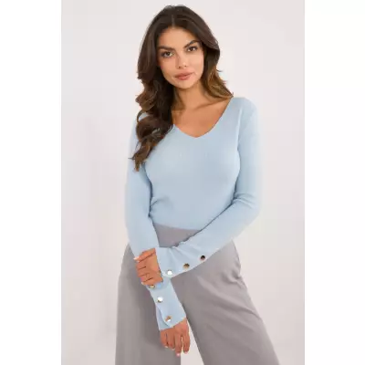 Sweter Damski Model AT-SW-2334.91 Light Blue - AT