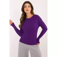 Sweter Damski Model AT-SW-2338-2.61 Dark Violet - AT