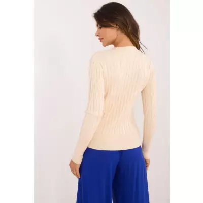 Sweter Damski Model AT-SW-2338-2.00 Light Beige - AT