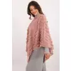 Sweter Ponczo Model AT-PN-2347.88 Dark Pink - AT