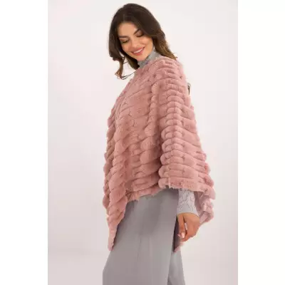 Sweter Ponczo Model AT-PN-2347.88 Dark Pink - AT