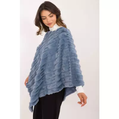 Sweter Ponczo Model AT-PN-2347.88 Blue - AT