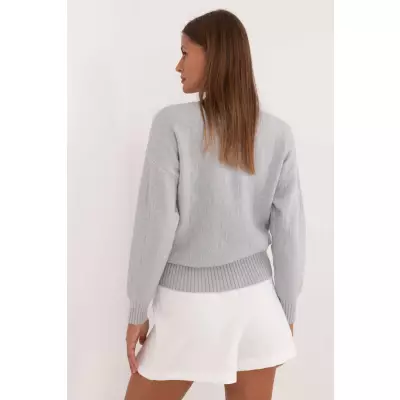 Sweter Damski Model AT-SW-2339.54 Light Grey - AT