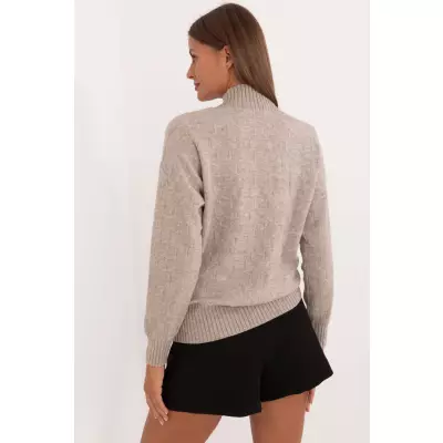 Sweter Damski Model AT-SW-2339.54 Dark Beige - AT