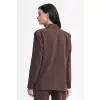 Marynarka oversize dwurzędowa Z69 Brown - Nife