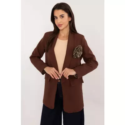 Marynarka Model DHJ-MA-19782.33 Brown - Italy Moda