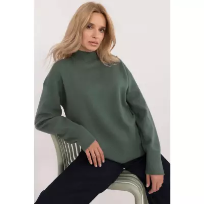 Sweter Damski Model D93111AD90910A2 dark Green - Sublevel