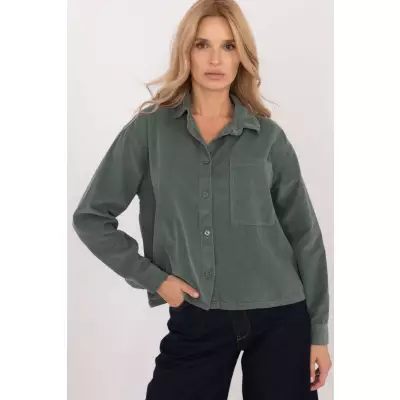 Koszula Damska Model D70046M11184A1 Dark Green - Sublevel